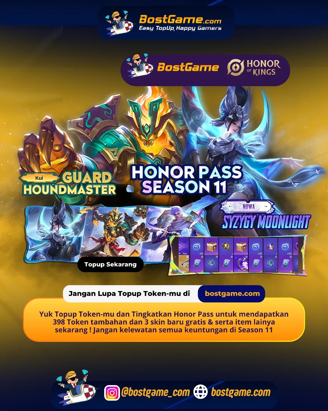 Honor Of Kings : Honor Pass Season 11 Hadir, Sobat HOK ! 