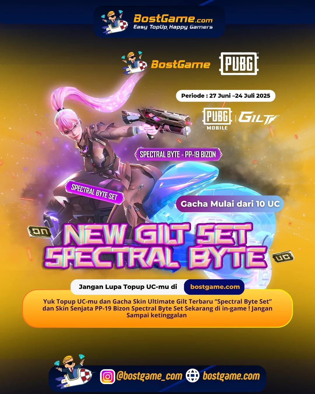 Pubg : Skin Ultimate Gilt SPECTRAL BYTE SET IS HERE!