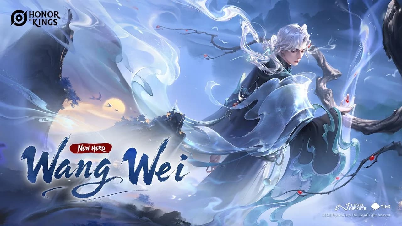 Honor of Kings Perkenalkan Hero Baru Wang Wei, Sang Penyair Segera Bergabung ke Battlefield
