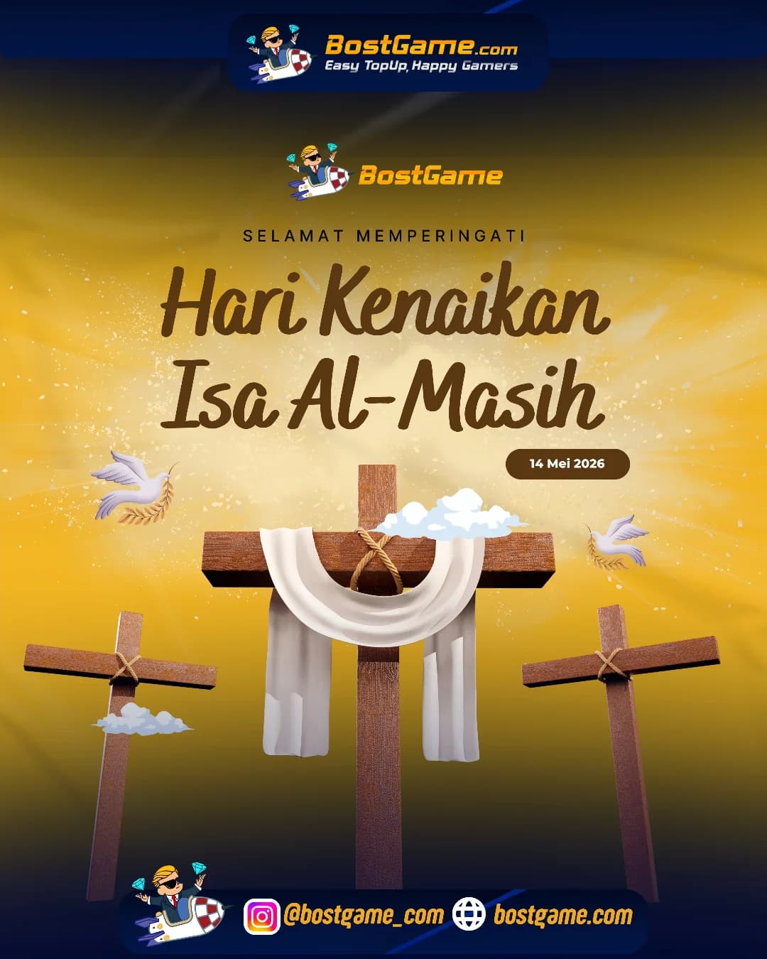 Selamat Memperingati Hari Kenaikan Isa Al-Masih   14 Mei 2026