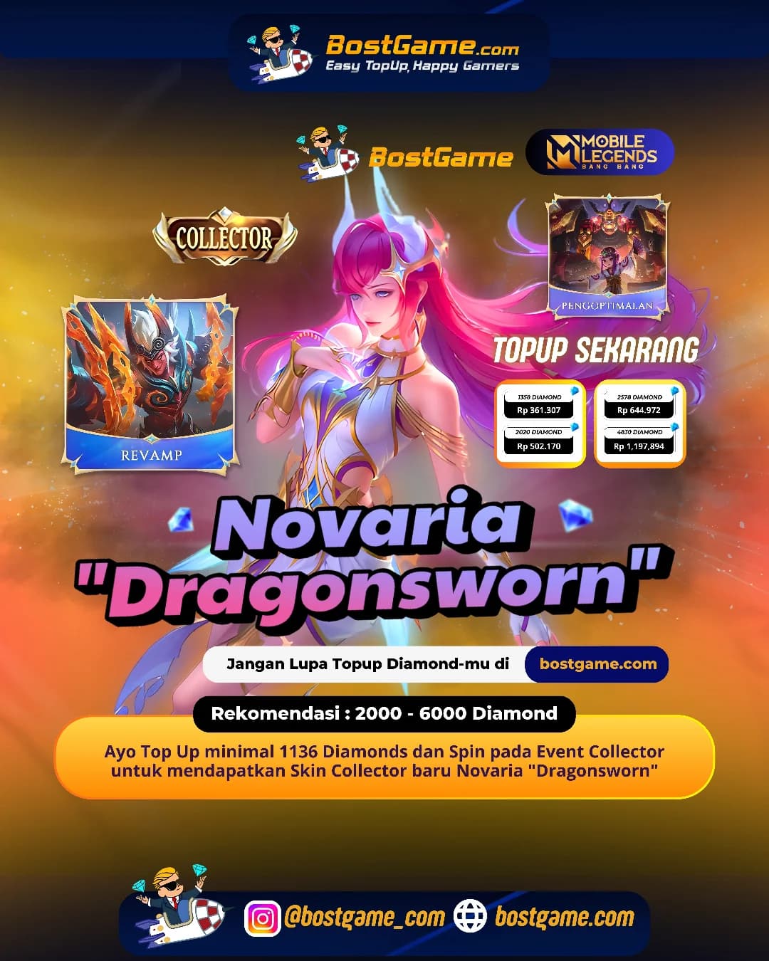 Mobile Legends : Novaria “Dragonsworn” Collector Skin akhirnya turun gunung! 