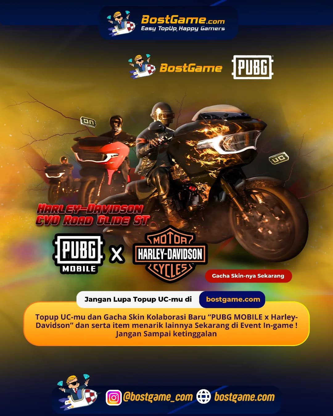 PUBG Mobile : PUBG MOBILE × Harley-Davidson 🏍️