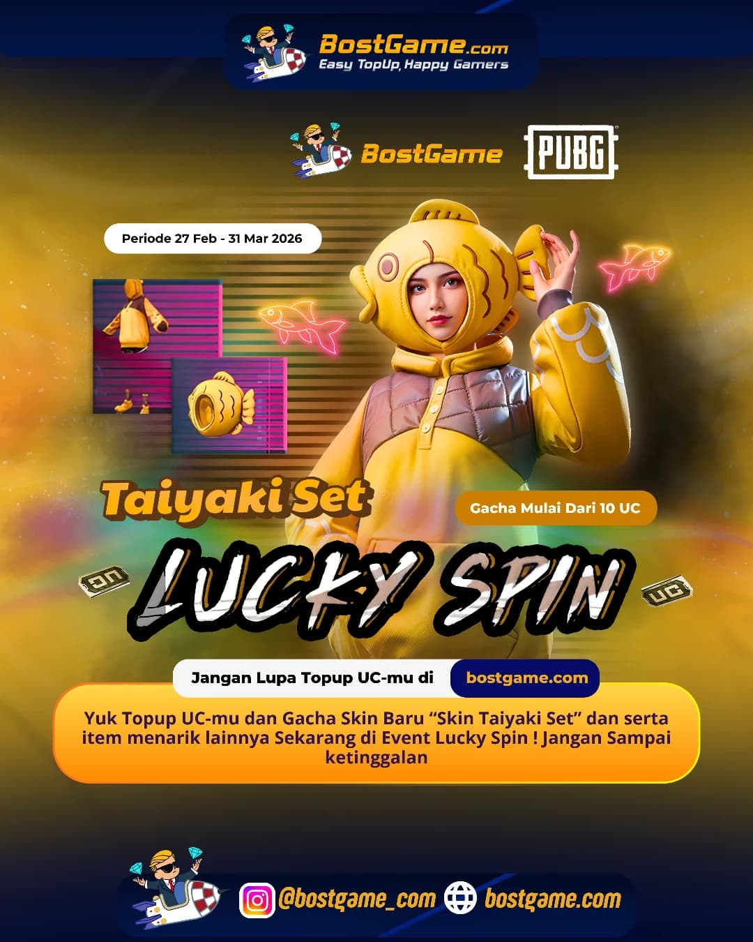 PUBG Mobile : Event Lucky Spin Hadir Kembali dengan Skin Baru Guyss