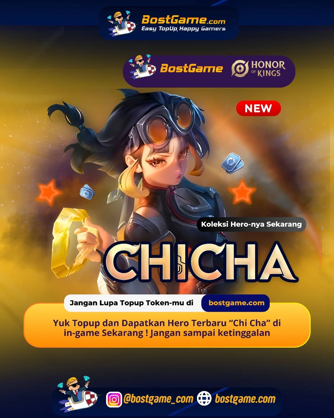 Honor Of Kings : Hero Baru — CHI CHA resmi hadir, guyss!  Debutnya langsung bikin arena panas!
