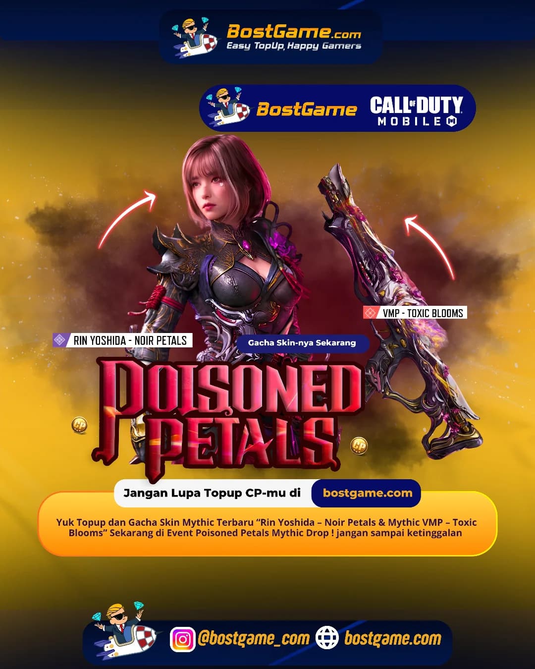 Call Of Duty Mobile : Event Poisoned Petals Mythic Drop Hadir Guyss 🌸