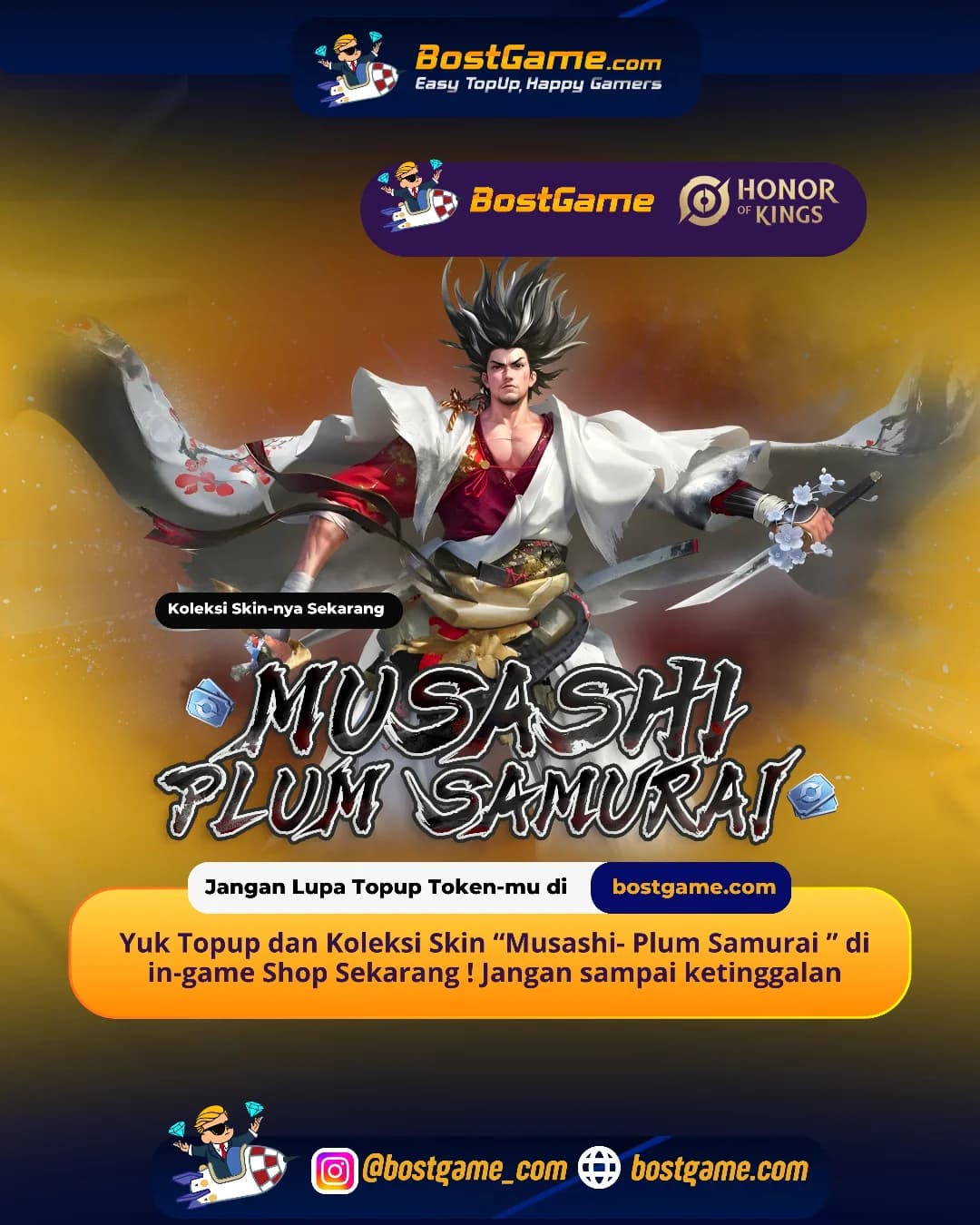 Honor Of Kings: Buat kamu pecinta samurai, ini waktunya tampil makin elegan & mematikan!