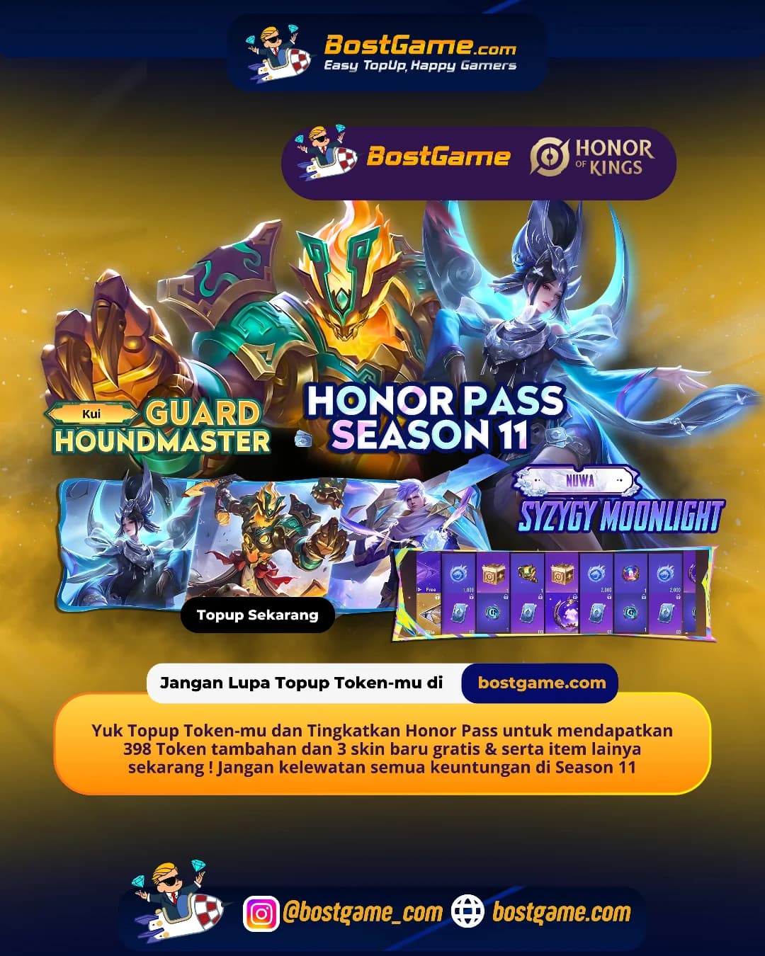 Honor Of Kings : Honor Pass Season 11 Hadir, Sobat HOK ! 