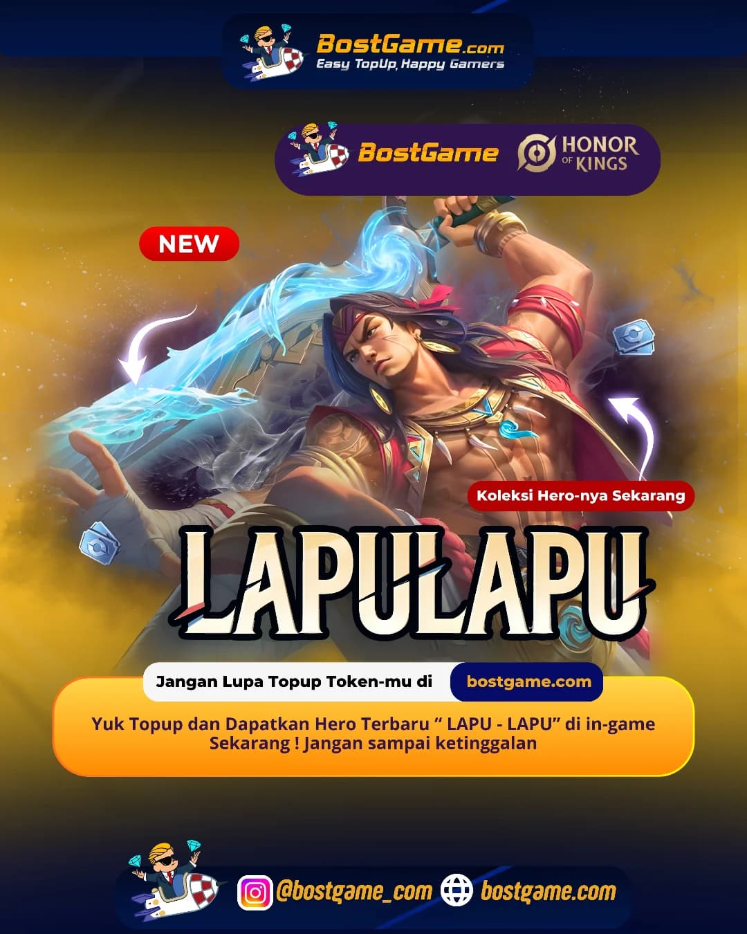 Honor Of Kings : Hero Baru “LAPU-LAPU” Resmi Mendarat di HOK! 
