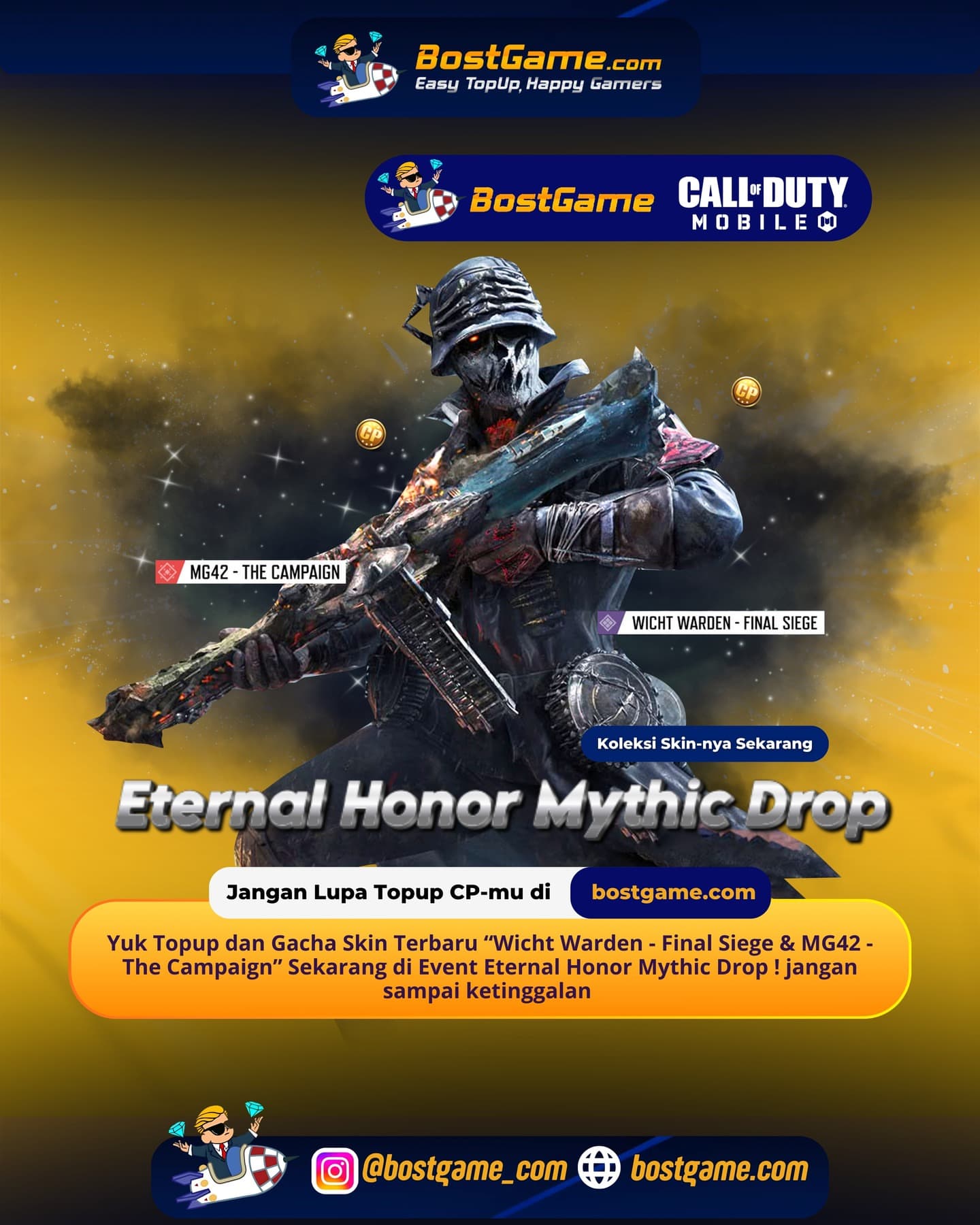Call Of Duty Mobile : Event Eternal Honor Mythic Drop Telah Hadir Guyss 🛡️