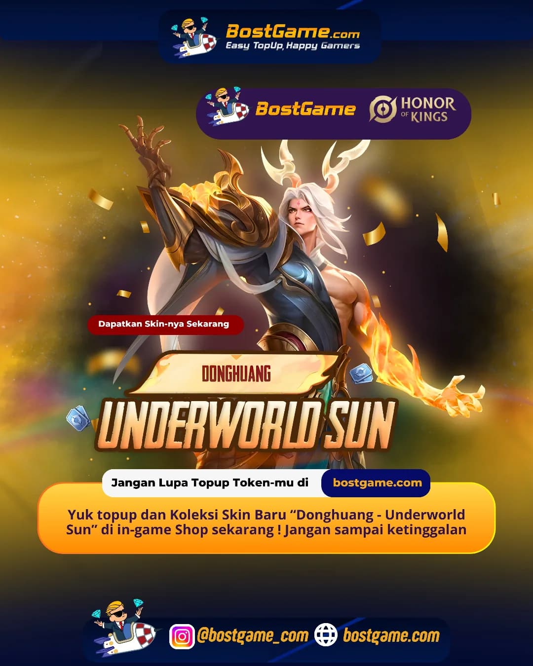 Honor Of Kings : Skin Donghuang – “Underworld Sun” 🌞
