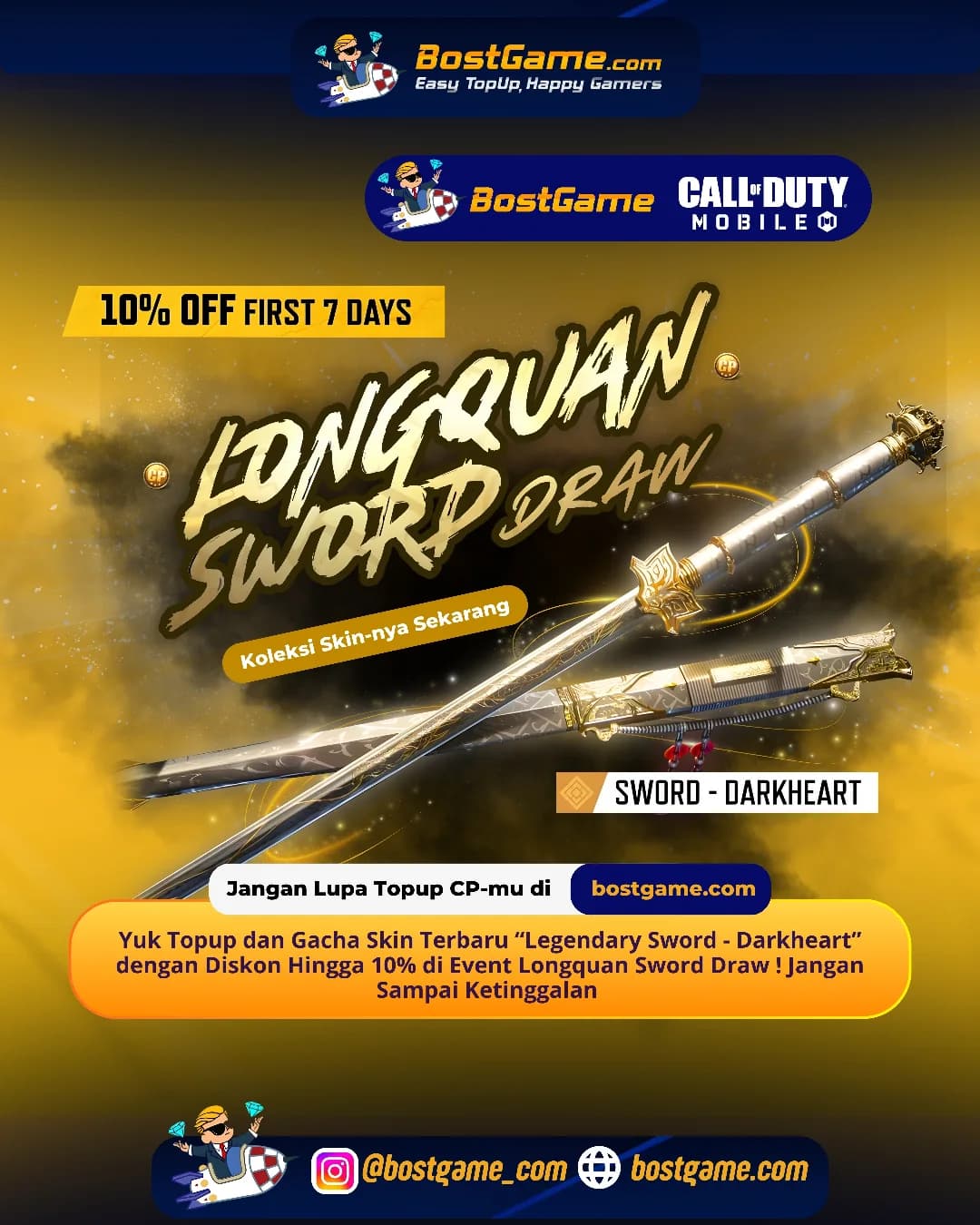 Call Of Duty Mobile : Event Longquan Sword Draw resmi hadir dengan promo spesial!