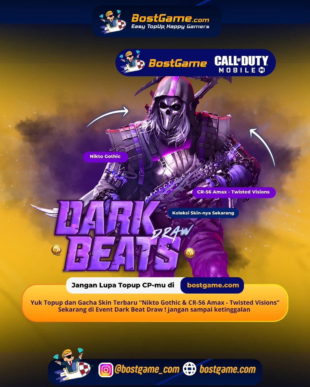 Call Of Duty Mobile : Event Dark Beat Draw Telah Hadir Guyss ⚡