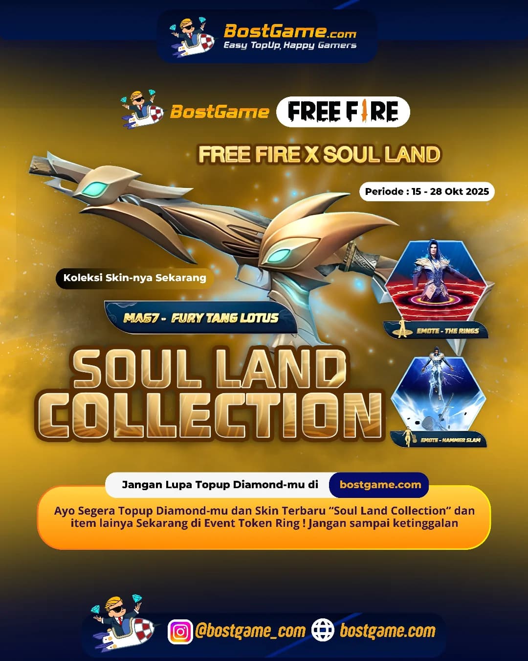Free Fire : Kolaborasi epik Soul Land Collection akhirnya mendarat di Free Fire!