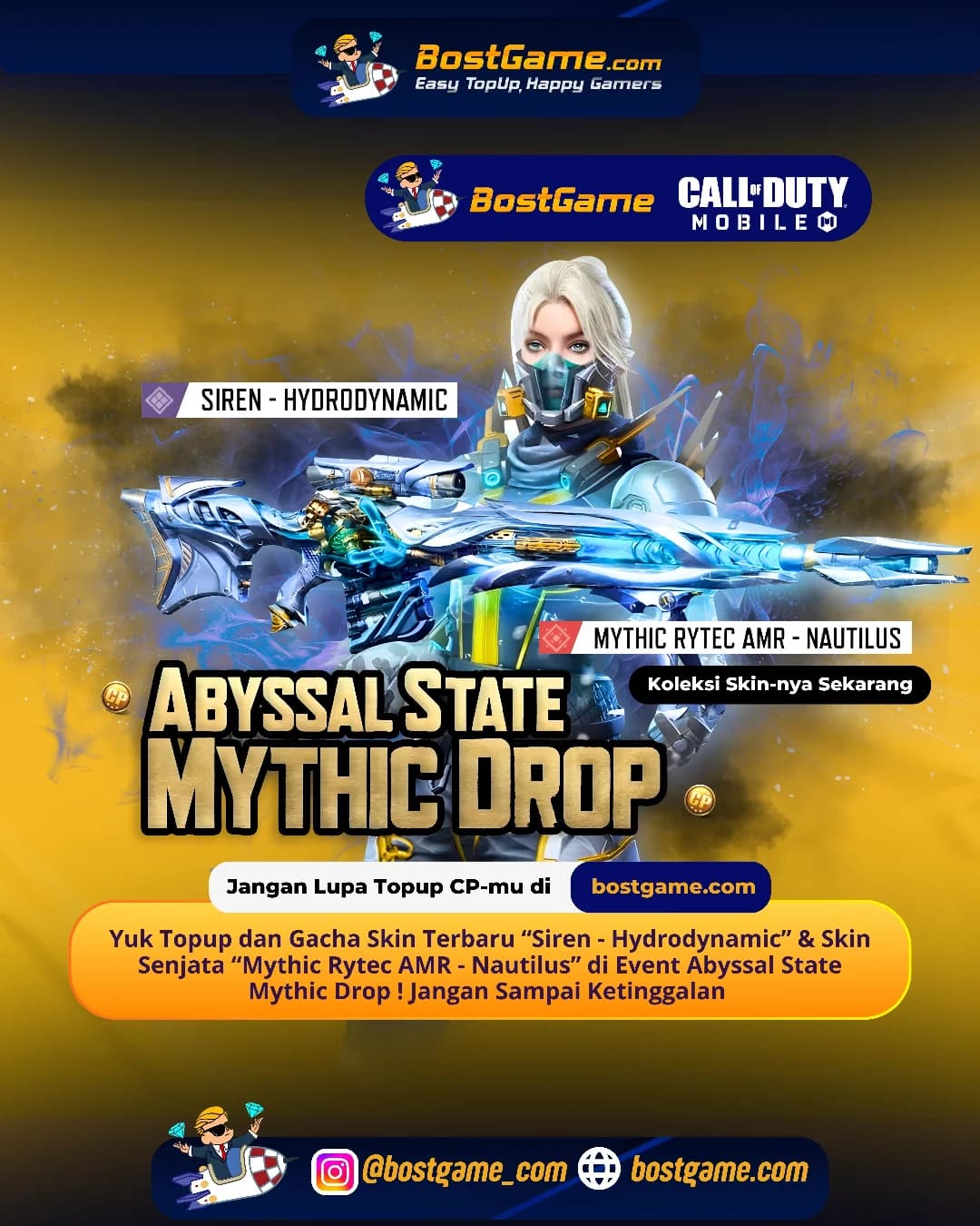 Call Of Duty Mobile : Event Abyssal State Mythic Drop resmi muncul dari kedalaman laut!