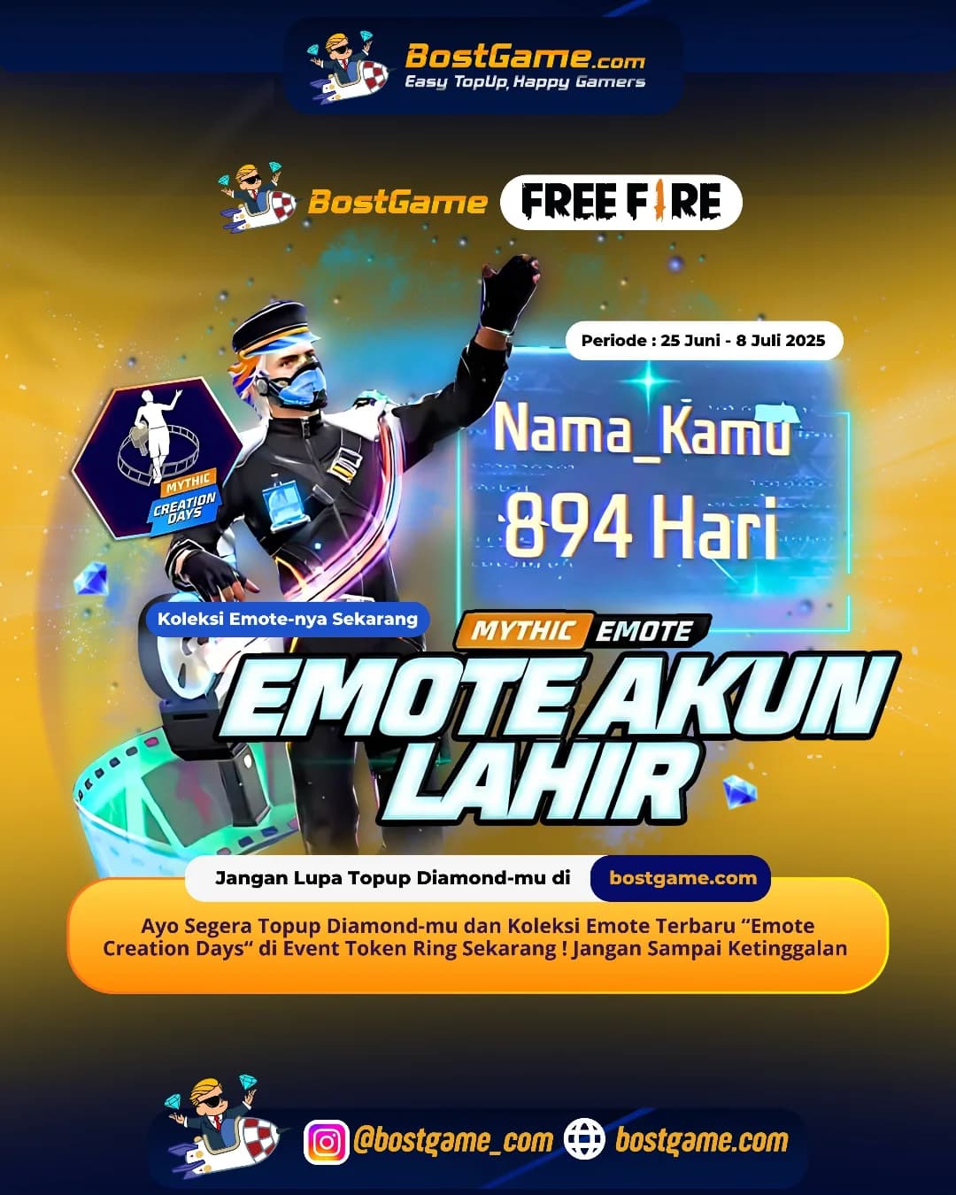 Free Fire : Emote terbaru hadir nihhh!