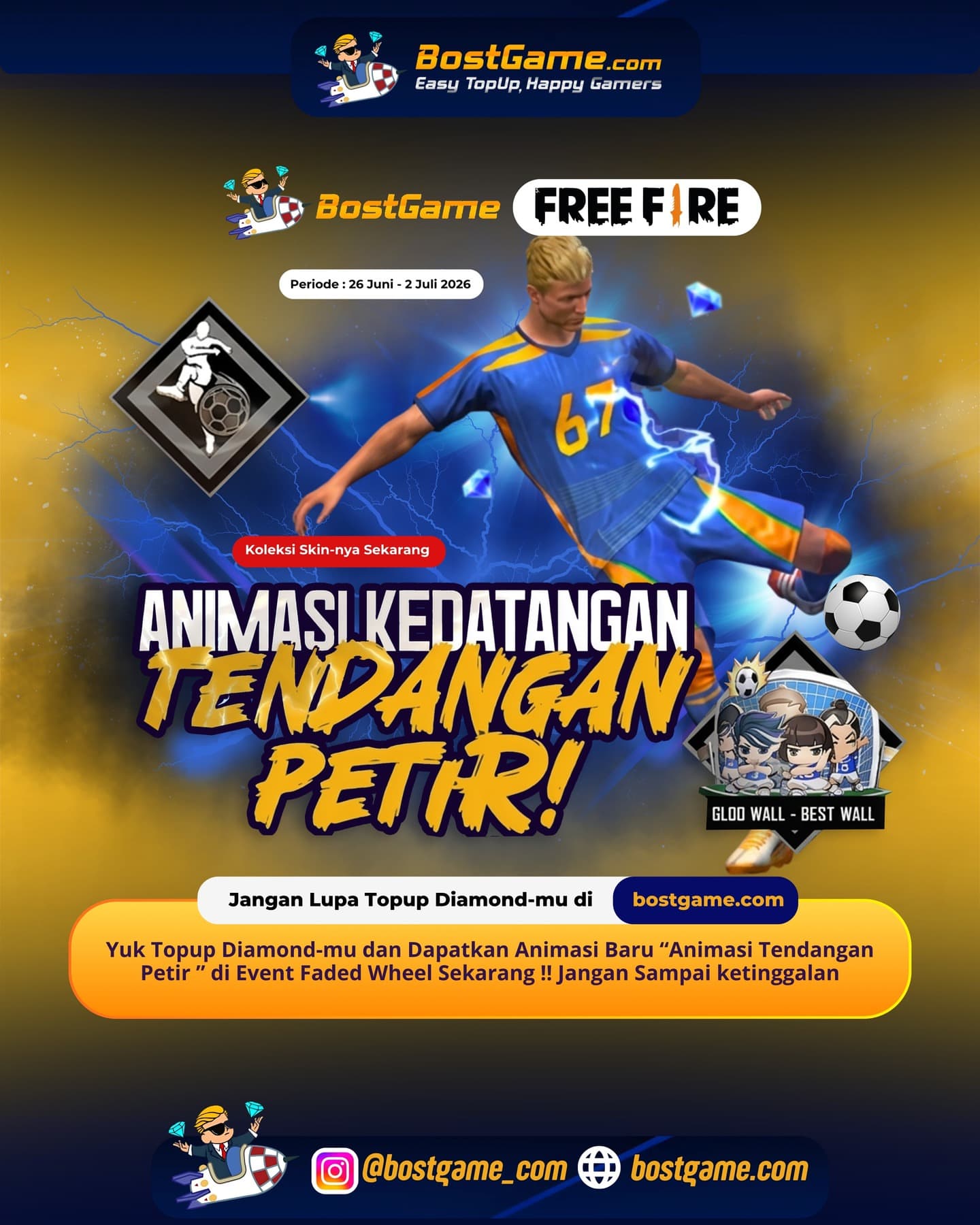 Free Fire : ANIMASI BARU RESMI HADIR! Periode Event  26 Juni – 2 Juli 2026 