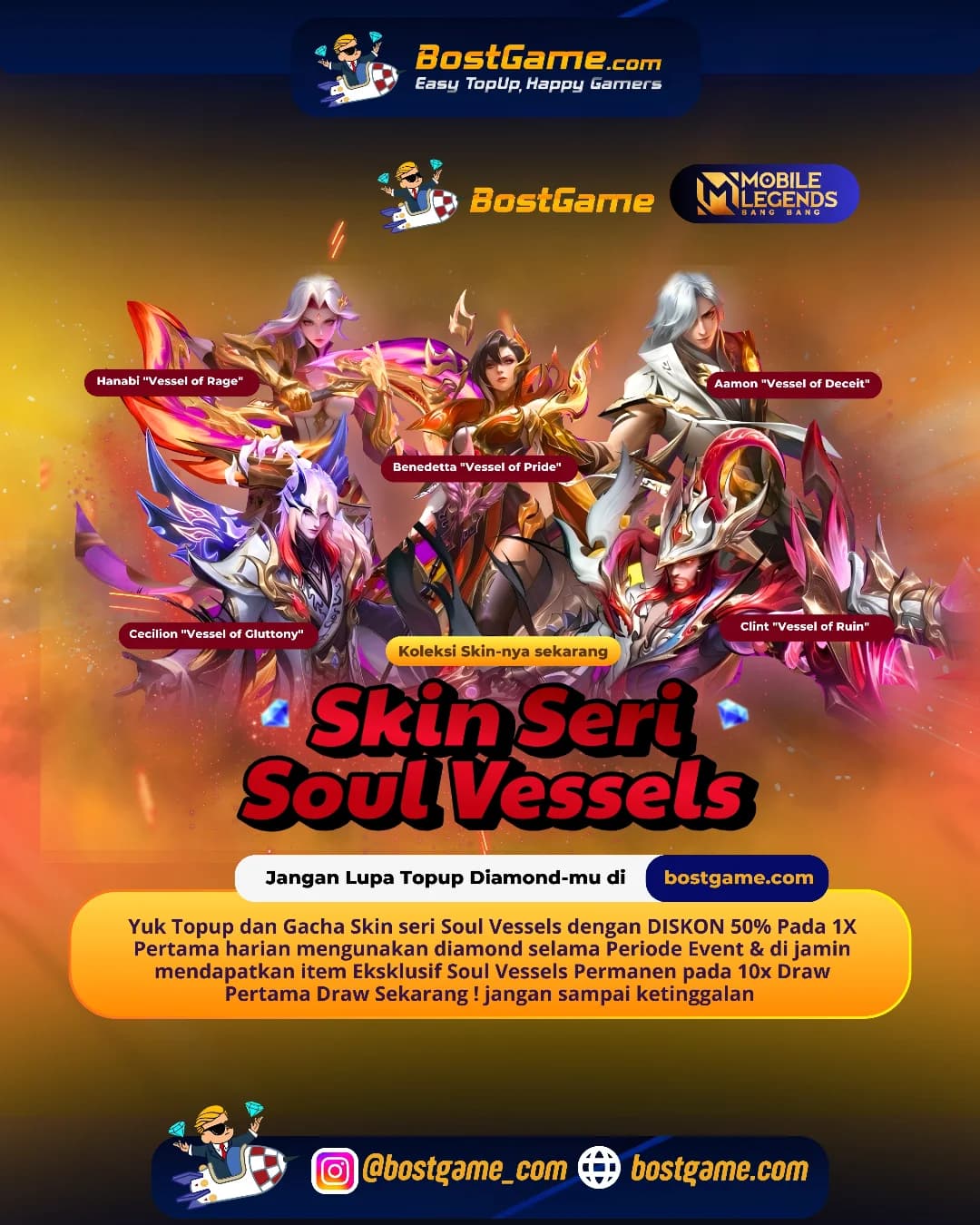 Mobile Legends Bang Bang :  SKIN SERI SOUL VESSELS RESMI HADIR, GUYSS!