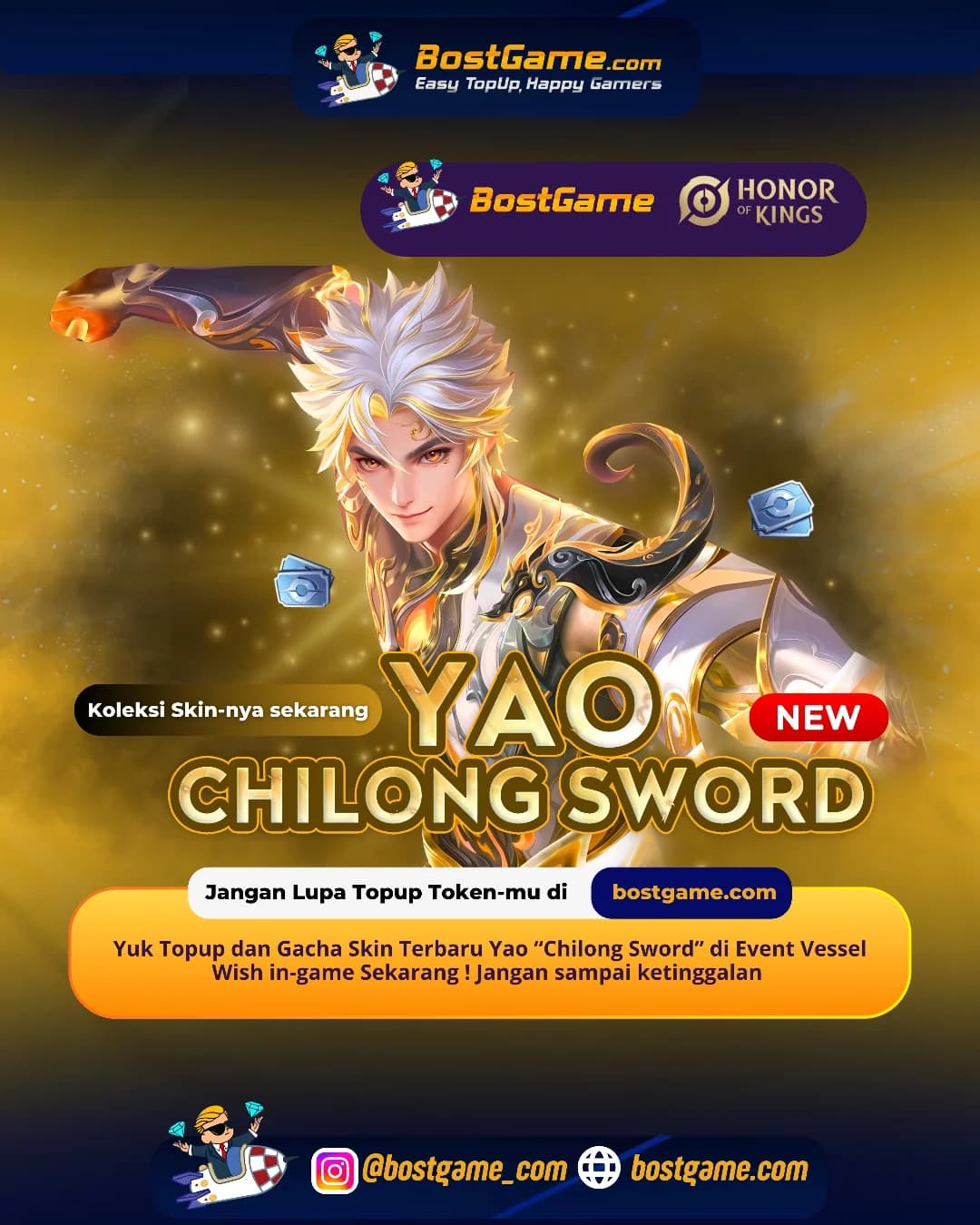Honor Of Kings ; Skin terbaru Yao – Chilong Sword udah MENDARAT di HOK! 