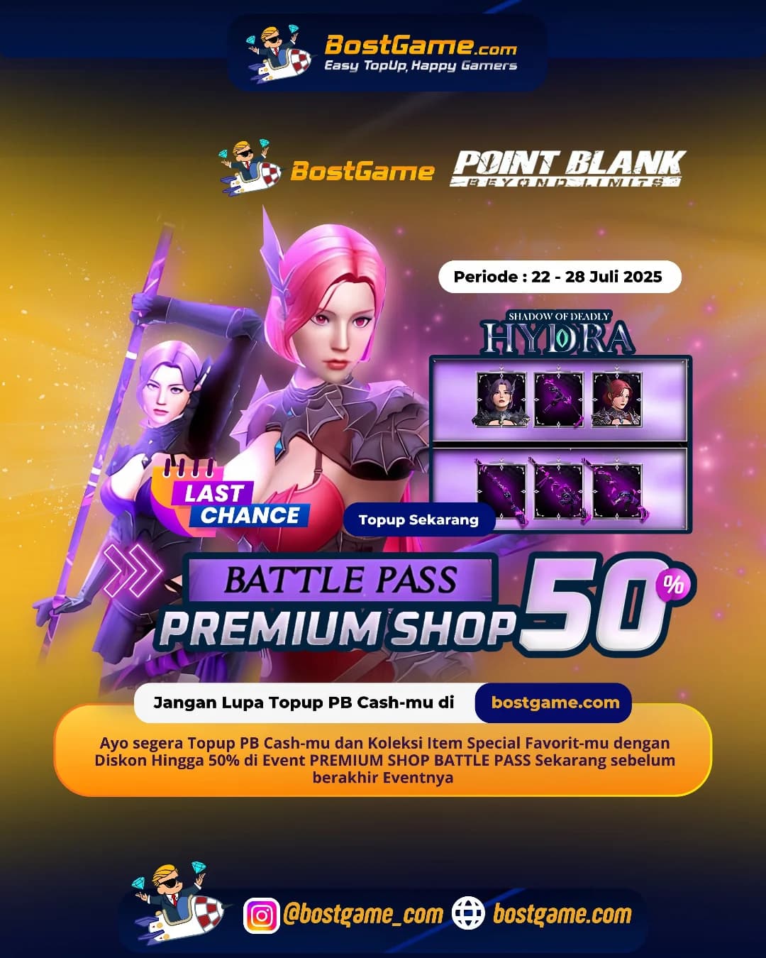 Point Blank : LAST CHANCE ALERT, SOBAT PB ! Cuma sampai 28 Juli 2025!