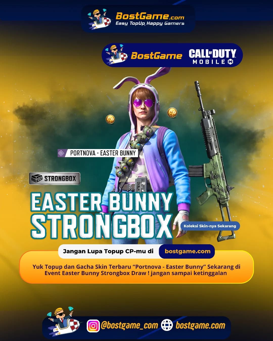 Call Of Duty Mobile : Event Easter Bunny Strongbox Draw Telah Hadir Guyss 🐇