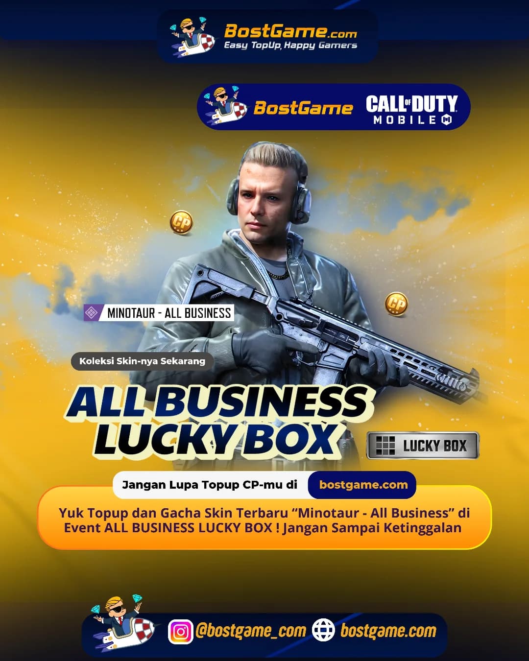 Call Of Duty Mobile: Skin Terbaru “Minotaur - All Business” di Event ALL BUSINESS LUCKY BOX !
