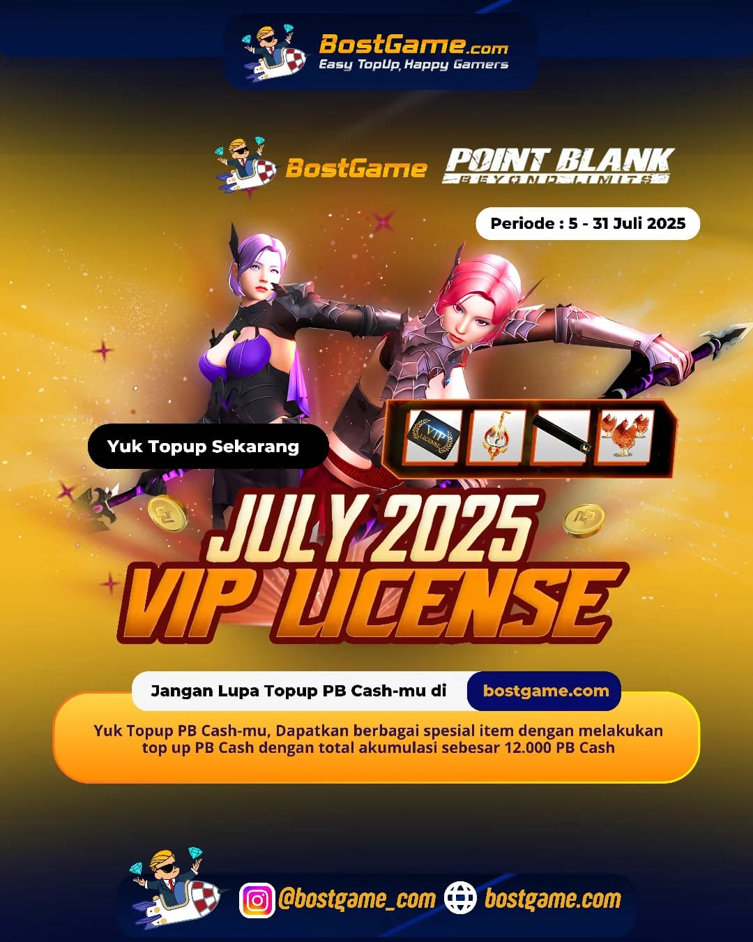 Point Blank : VIP LICENSE Juli 2025 Resmi Hadir! 