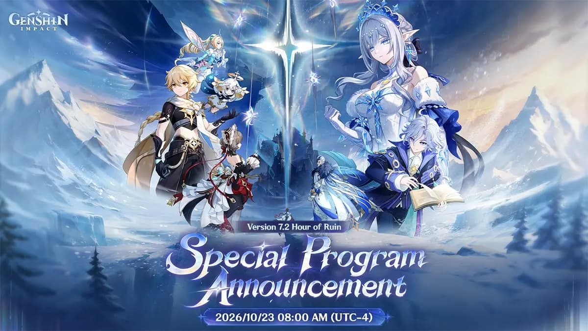 Genshin Impact Versi 7.2 Special Program Tayang 23 Oktober 2026