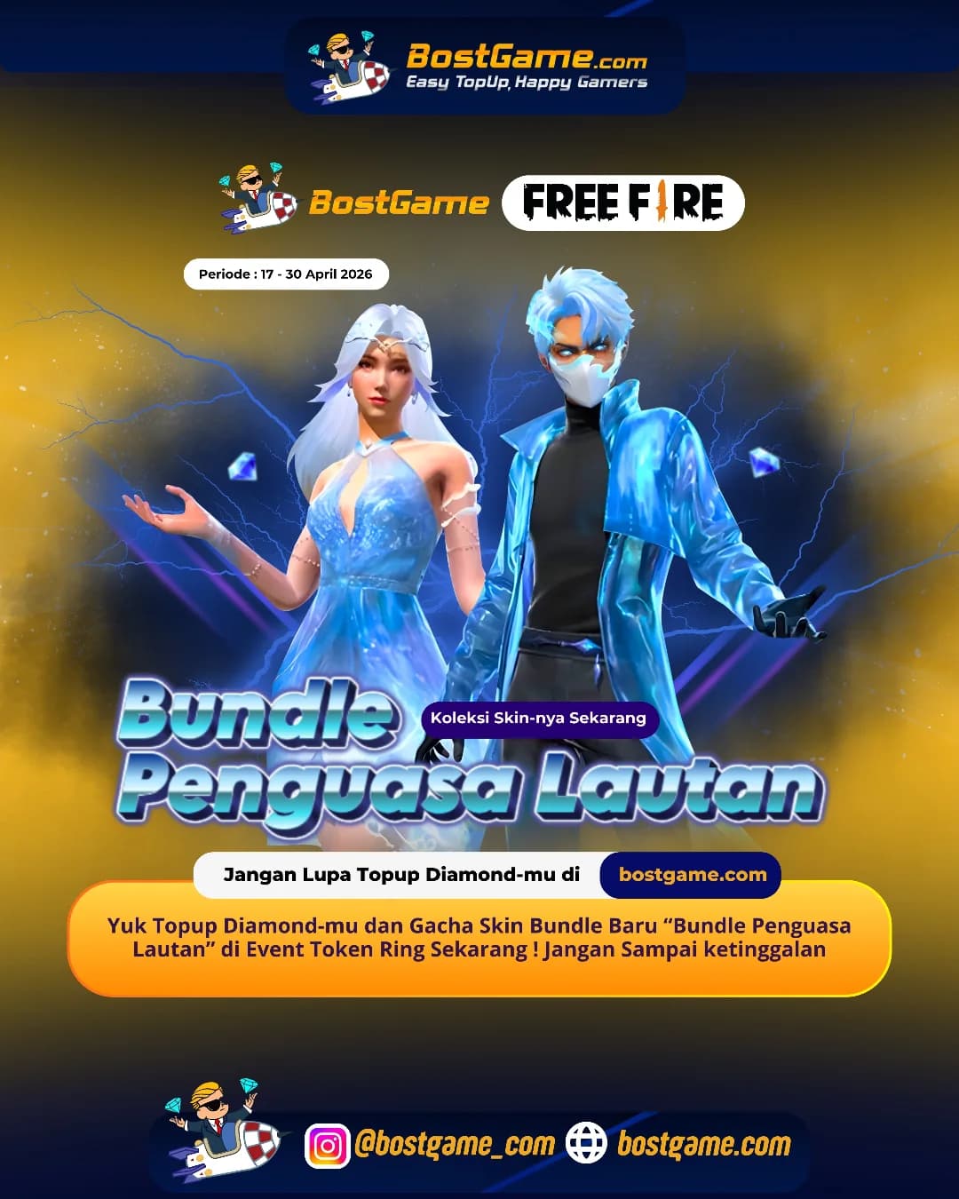 Free Fire : Bundle Penguasa Lautan” 🌊