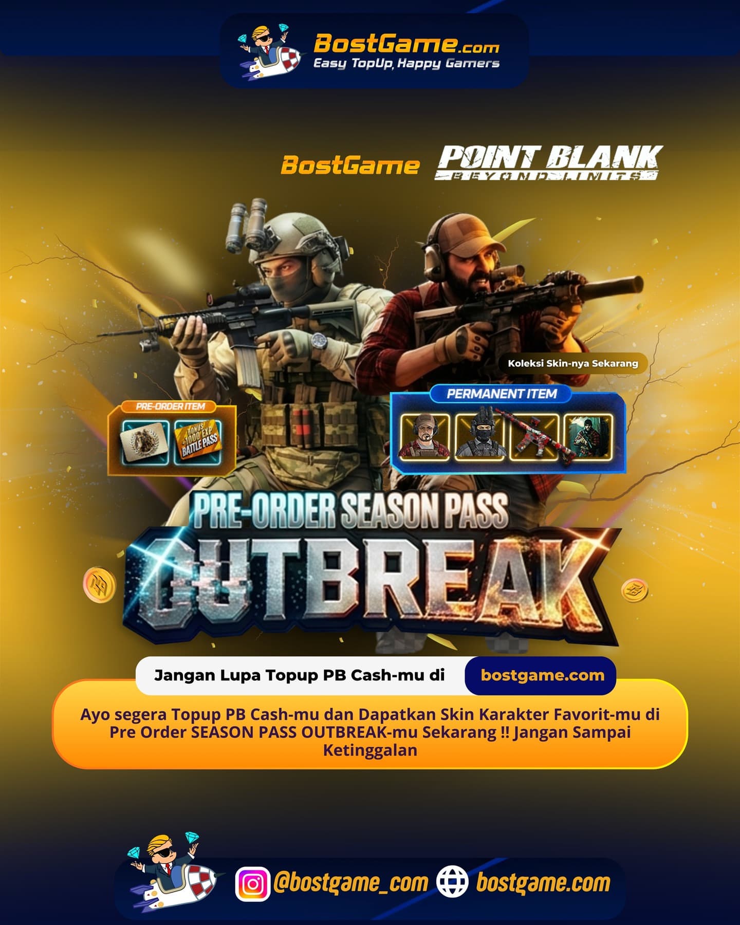 Point Blank : SEASON PASS OUTBREAK RESMI HADIR! 23 – 29 Juni 2026