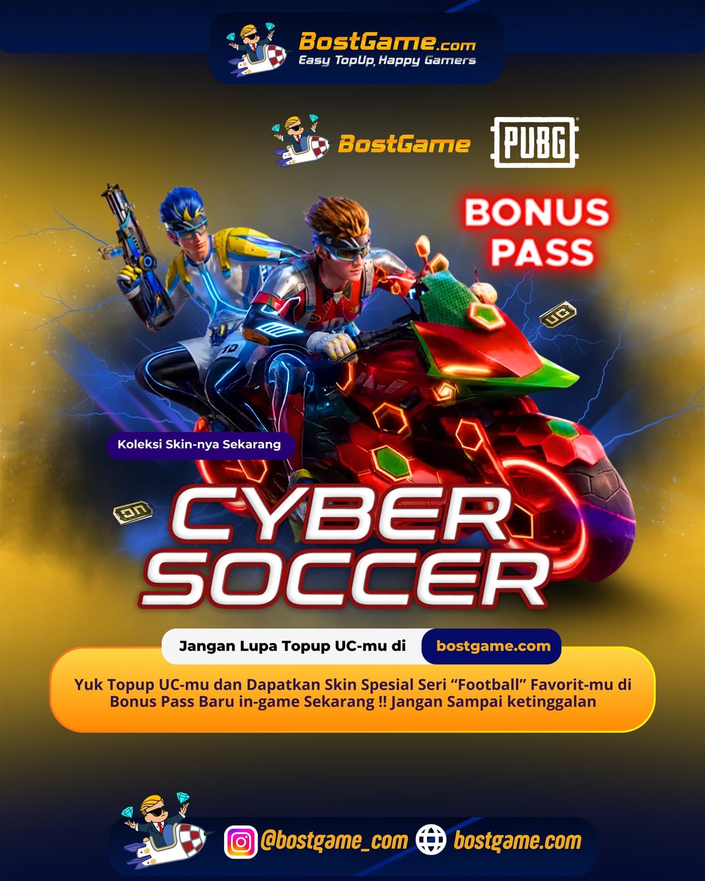 PUBG Mobile : CYBER SOCCER BONUS PASS SUDAH HADIR, SOBAT PUBG! 🤖💥