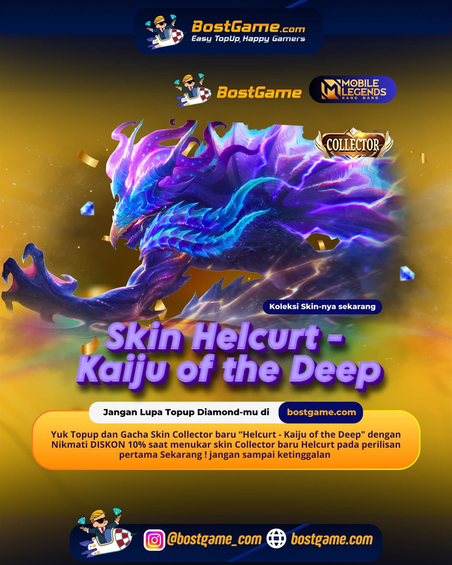 Mobile Legends Bang Bang : SKIN COLLECTOR TERBARU RESMI HADIR! 🌊01 Juli – 31 Juli 2026  