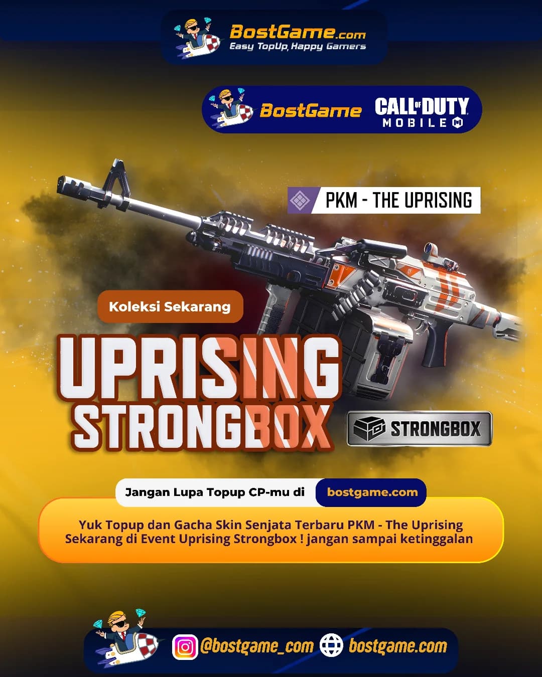 Call Of Duty Mobile : Event Uprising Strongbox akhirnya hadir buat nemenin push rank-mu! 