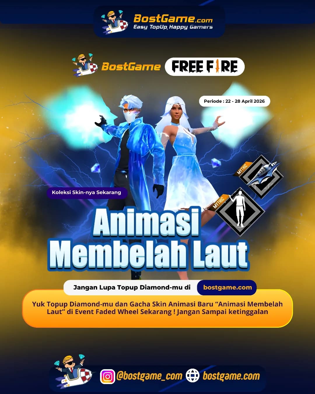 Free Fire : Animasi Baru RESMI HADIR! “Animasi Membelah Laut”  🌊
