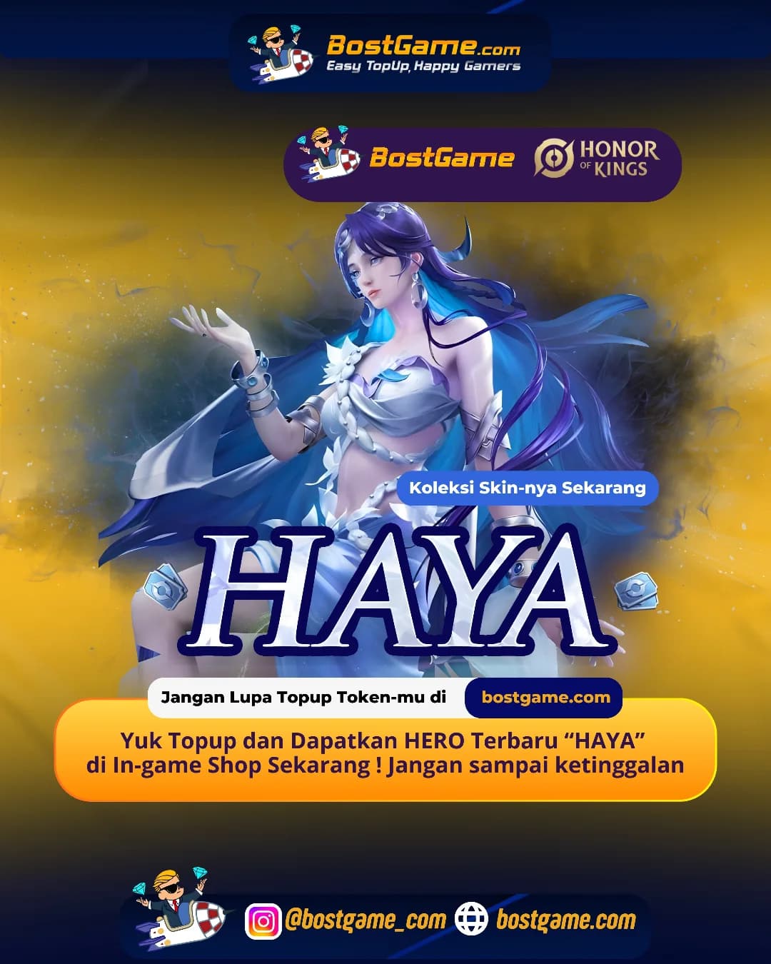 Honor Of Kings: HERO TERBARU “HAYA” akhirnya RESMI HADIR, guyss!