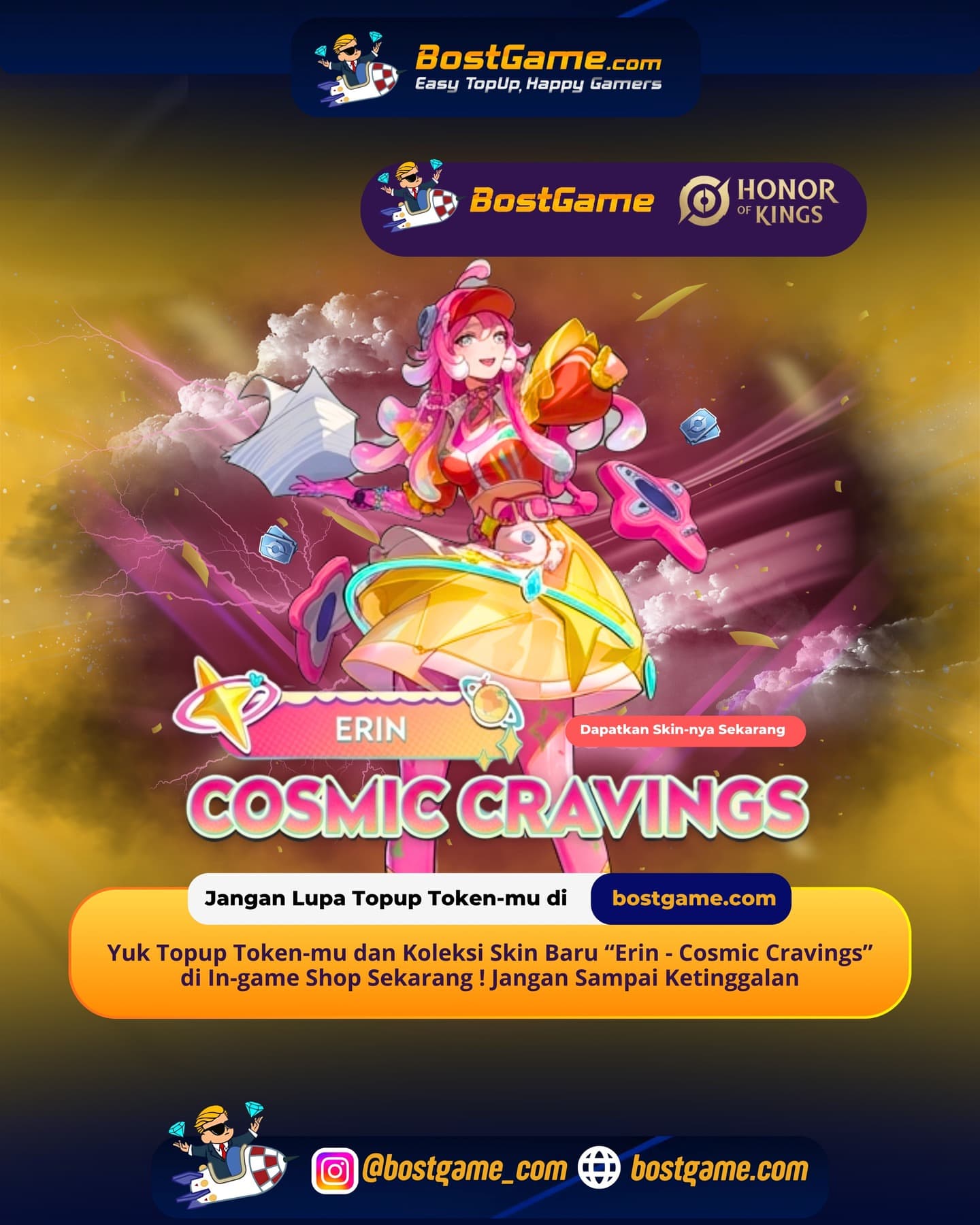 Honor Of Kings : SKIN BARU COSMIC CRAVINGS RESMI HADIR! 🔥