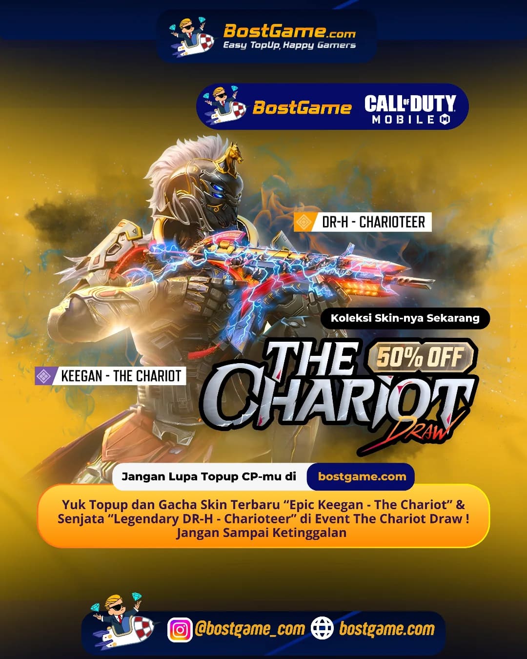 Call Of Duty Mobile : Event The Chariot Draw akhirnya meluncur, guys!