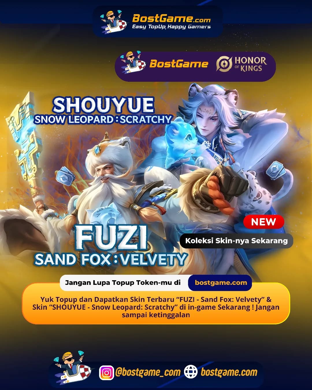 Honor Of Kings : Dua skin kece badai akhirnya mendarat di Honor of Kings, guyss!