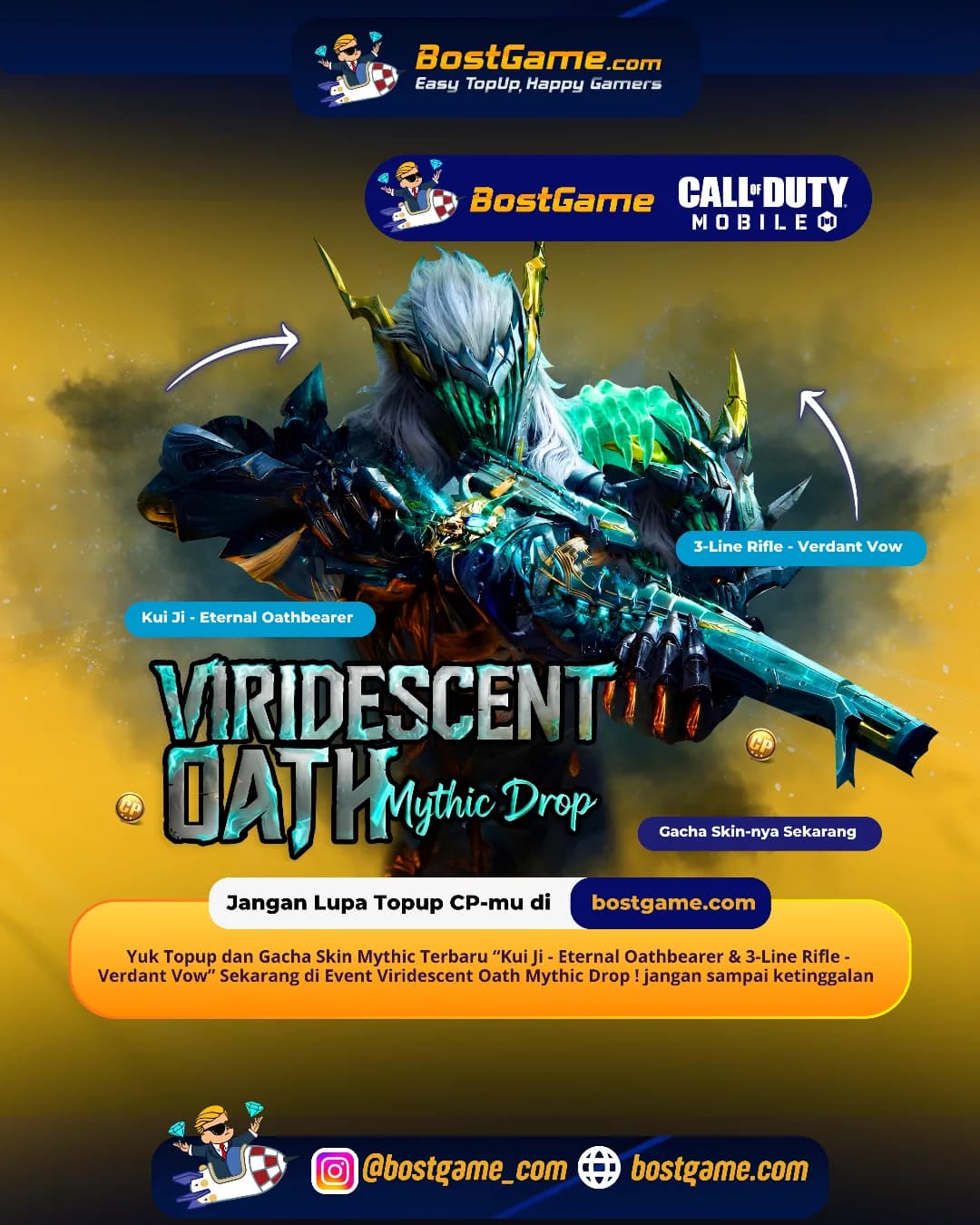 Call Of Duty Mobile : Event Viridescent Oath Mythic Drop Hadir Guyss ⚔️