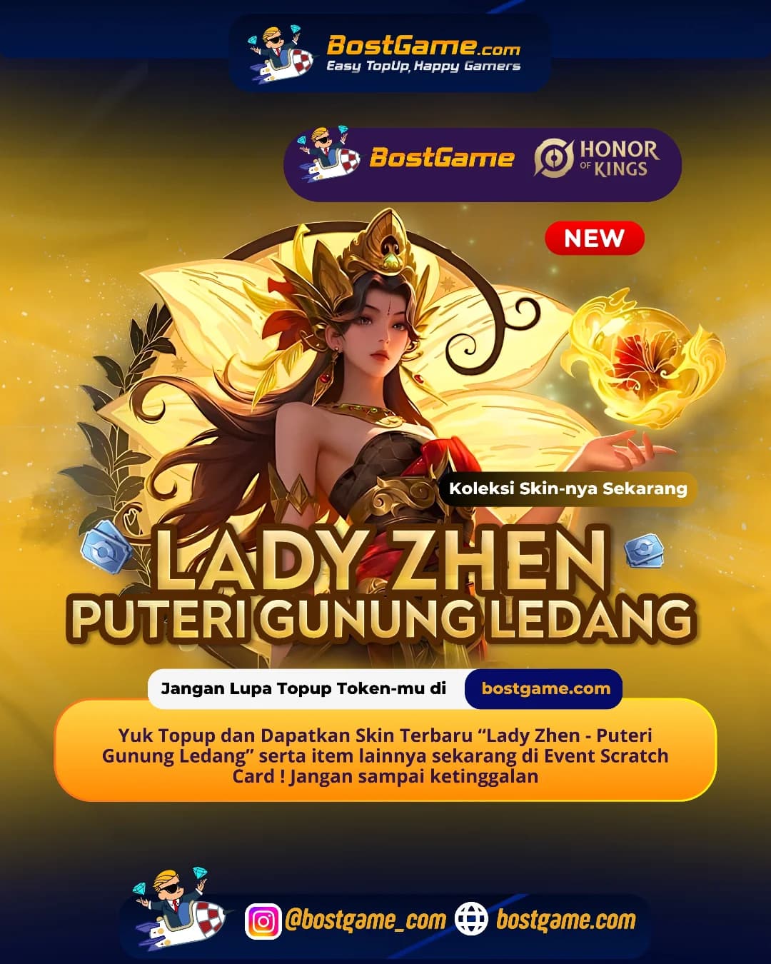 Honor Of Kings : Skin kece terbaru “Lady Zhen"
