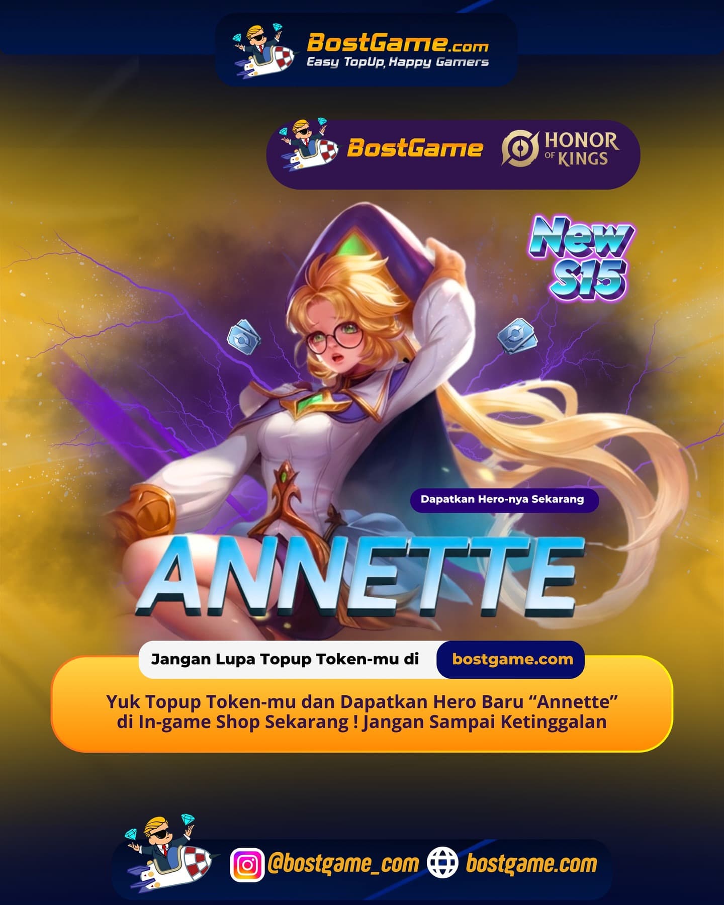 Honor Of Kings : HERO BARU ANNette TELAH HADIR DI HONOR OF KINGS! 💓