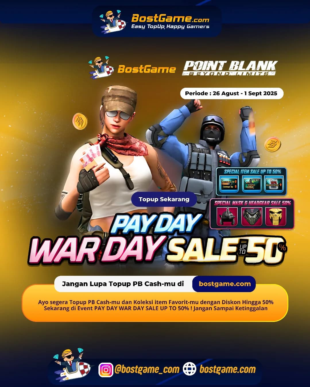 Point Blank : Event PAY DAY WAR DAY SALE IS HERE!!