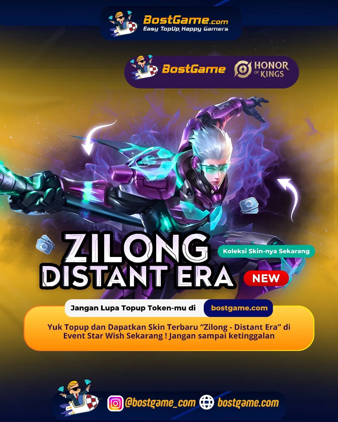 Honor Of Kings : Skin terbaru “Zilong – Distant Era” akhirnya resmi hadir di arena!