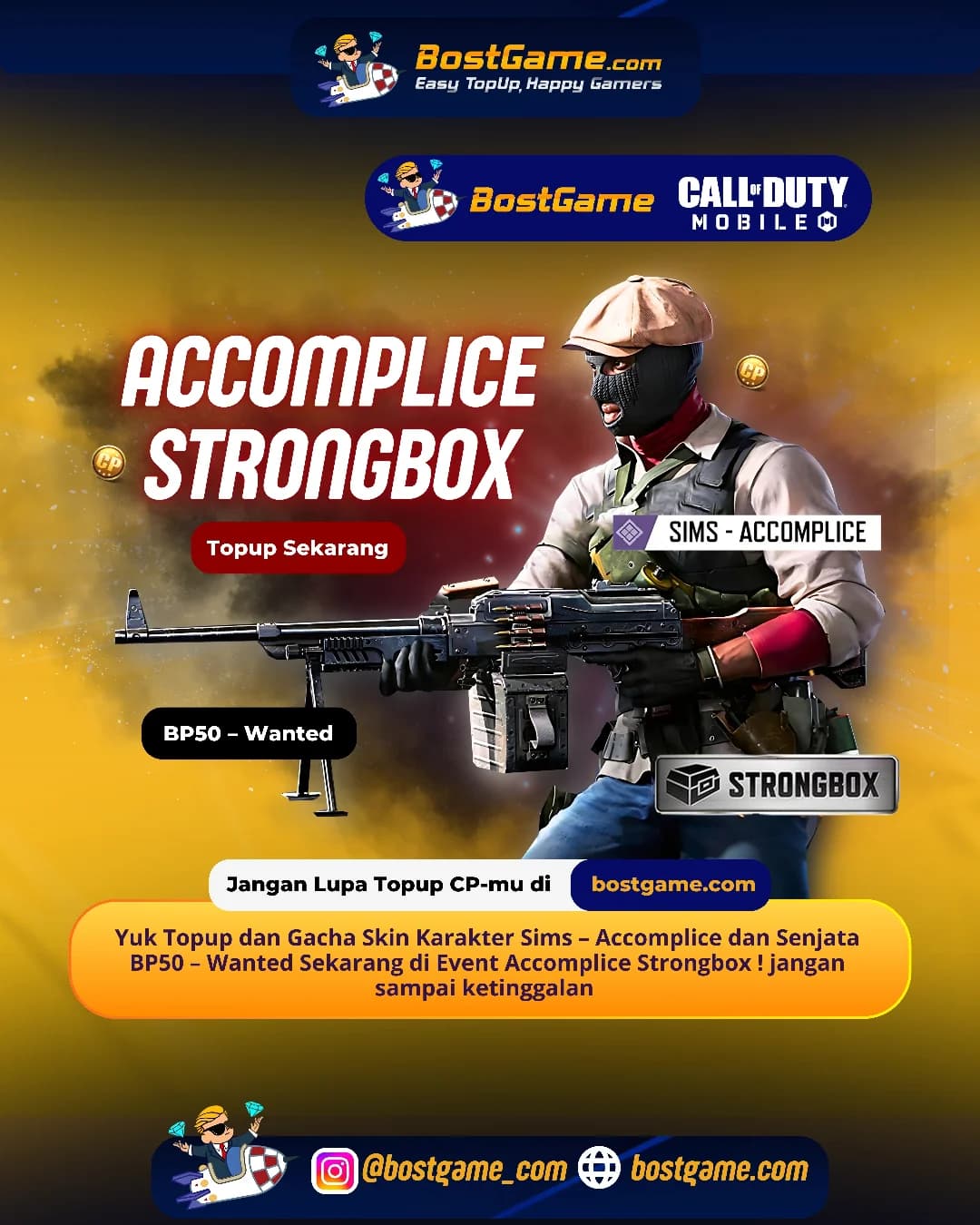 Call Of Duty Mobile : Event Accomplice Strongbox resmi hadir!