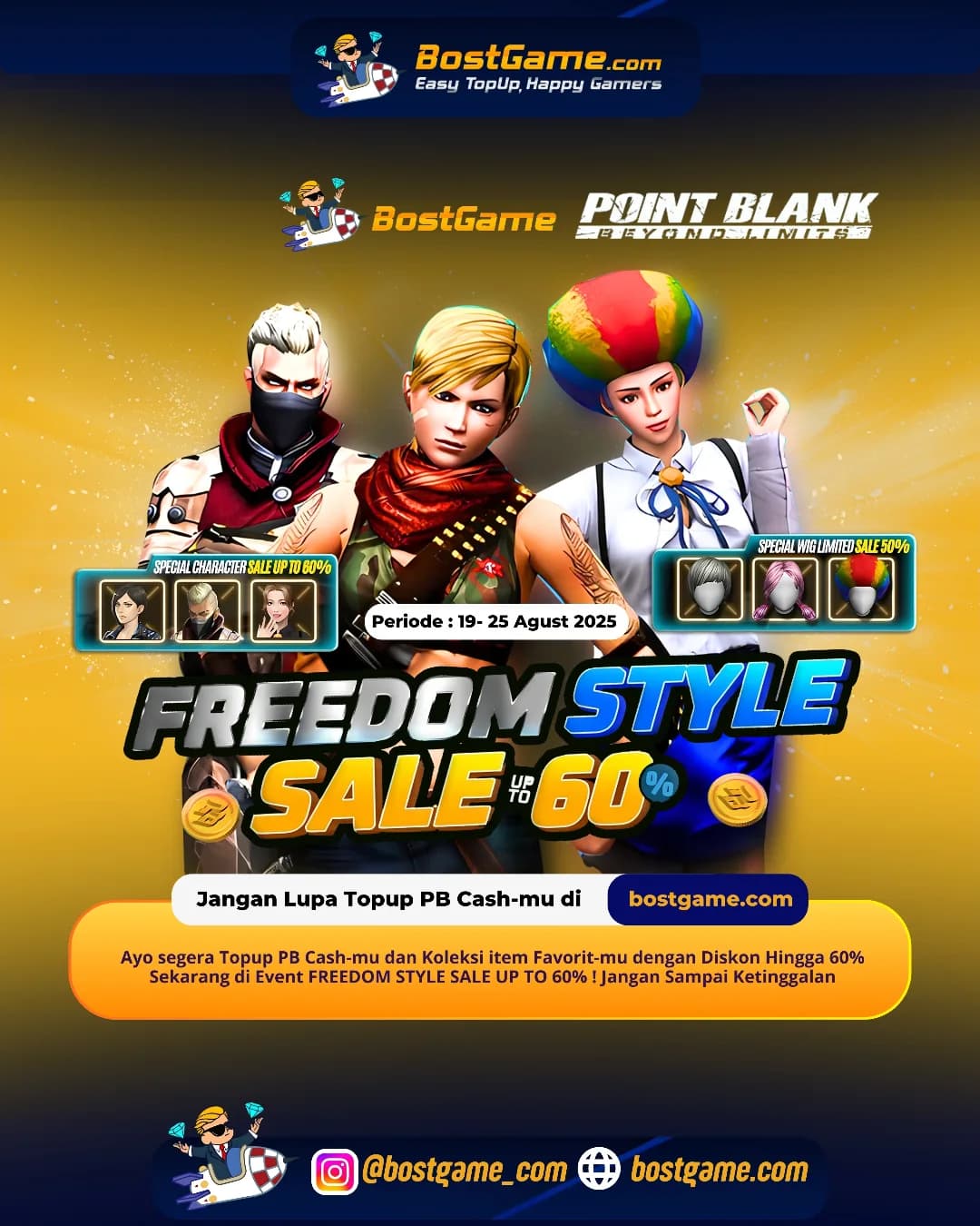 Point Blank : FREEDOM STYLE SALE IS HERE! "Periode: 19 – 25 Agustus 2025"