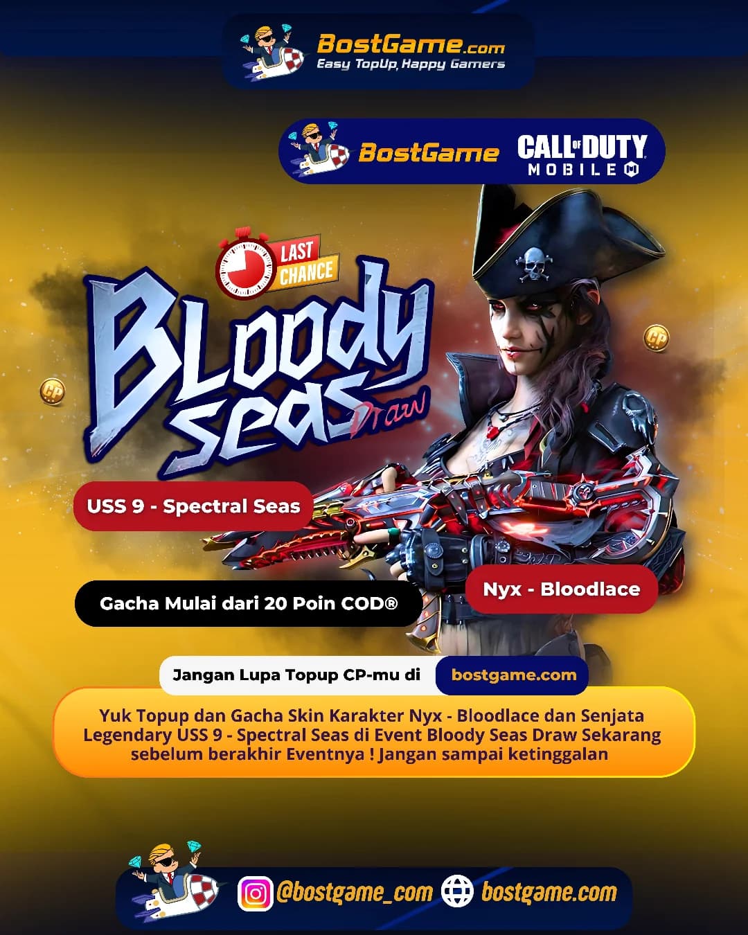 Call Of Duty Mobile : EVENT BLOODY SEAS DRAW  udah mau habis, gengs!