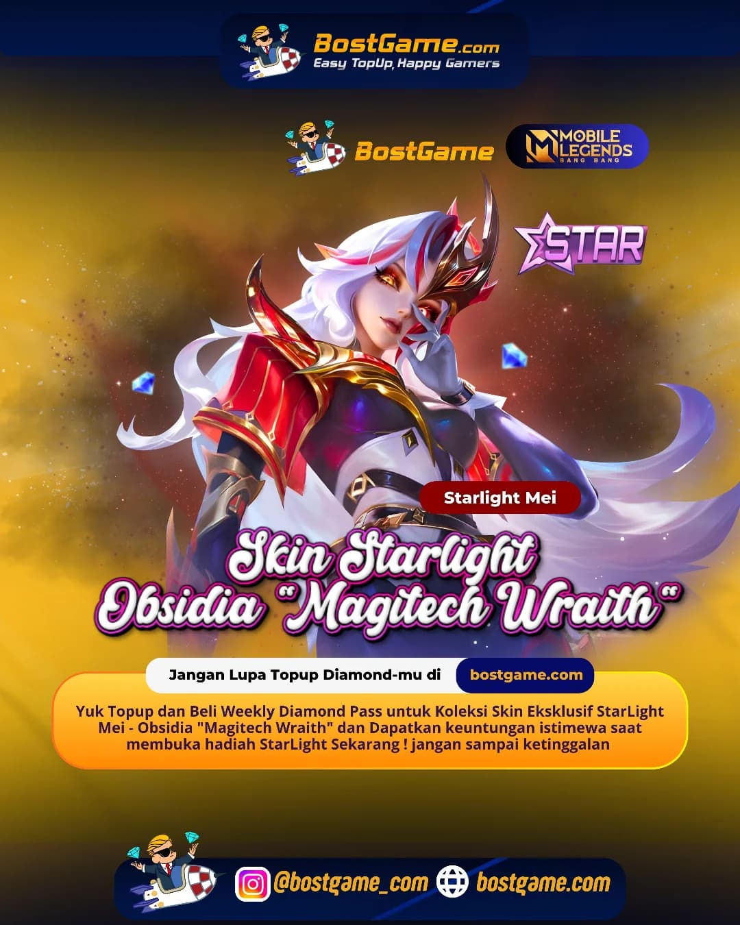 Mobile Legends Bang Bang : 🔥Skin Eksklusif StarLight Mei TELAH HADIR! 🔥