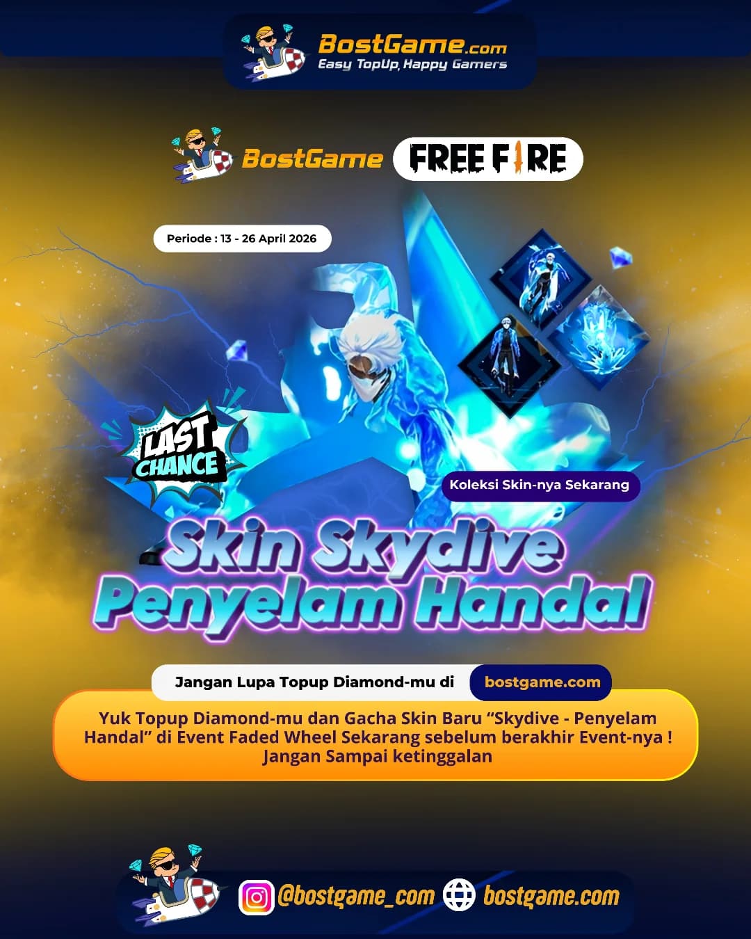 Free Fire : HARI TERAKHIR EVENT! BURUAN GAS! ⚠️