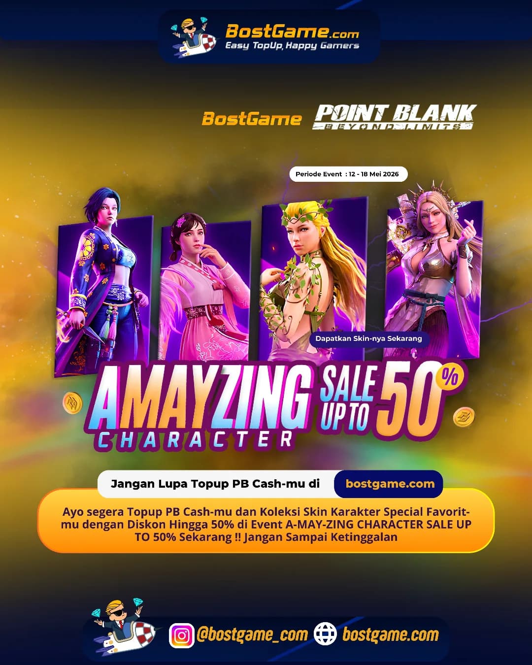 Point Blank : A-MAY-ZING CHARACTER SALE RESMI HADIR! 💥