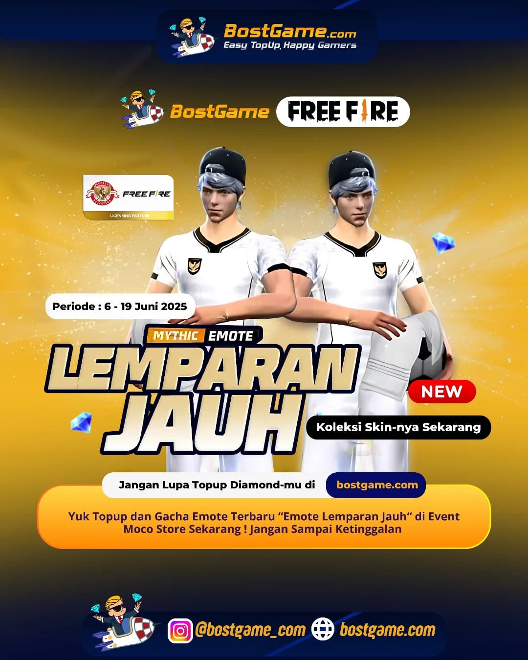 Free Fire : EMOTE TERBARU “Lemparan Jauh” SUDAH MUNCUL NIH GUYS!