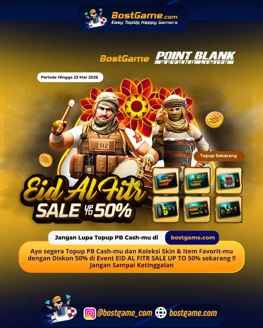 Point Blank : EID AL FITR SALE RESMI DIMULAI! 